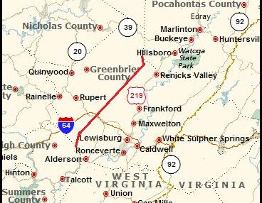 Map Of Greenbrier County Wv Greenbrier County Split Into 2 Forecast Zones - Wv Metronews