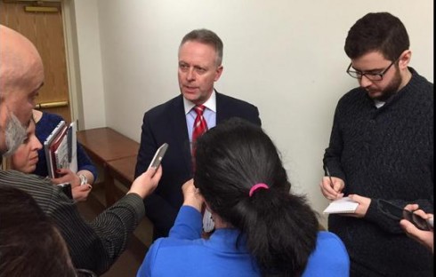 State School Superintendent Dr. Michael Martirano spoke with reporters following Friday's emergency meeting. 