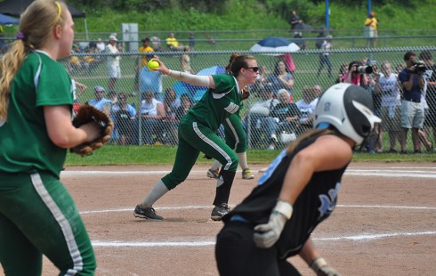 Musselman's Sabrina Shroades has posted 10 shutouts on the season, in route to a 13-1 record and 0.39 ERA.