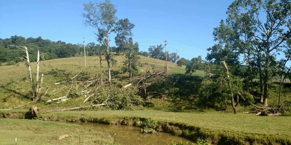 NWS meteorologist Harrison County tornado appeared in "radar hole
