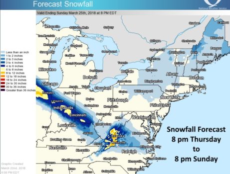 NWS: Weekend storm to bring snow to southeastern West Virginia - WV ...