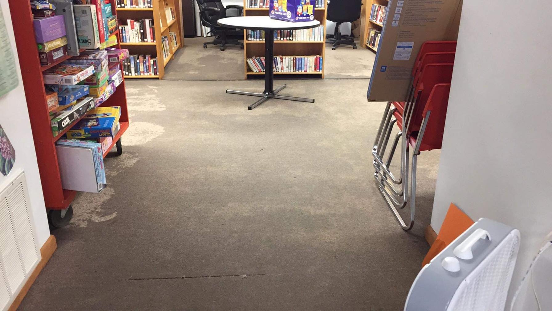 Cleanup is ongoing from weekend flooding at Burnsville library WV