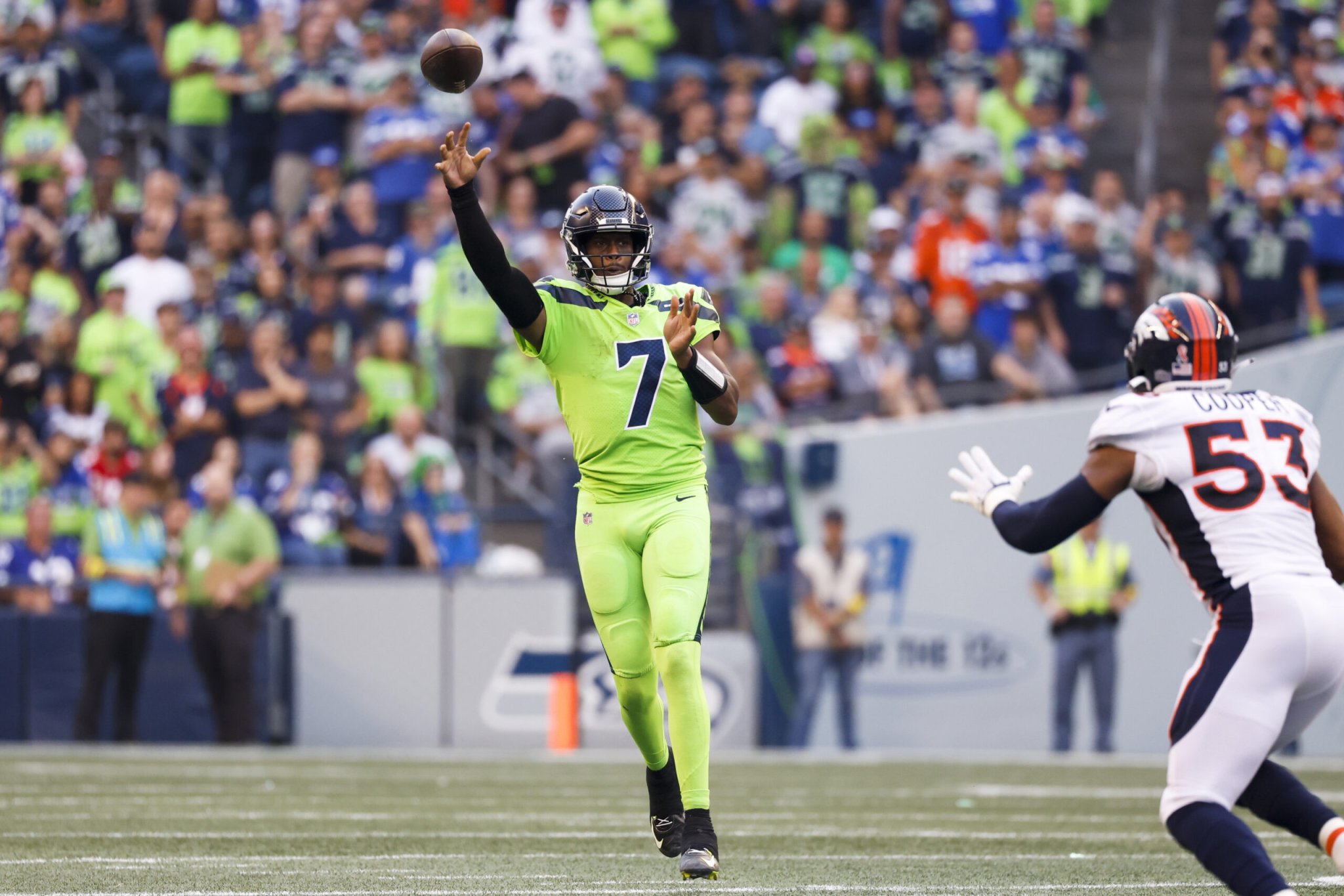Newly minted as Seattle's starting quarterback, Geno Smith leads the