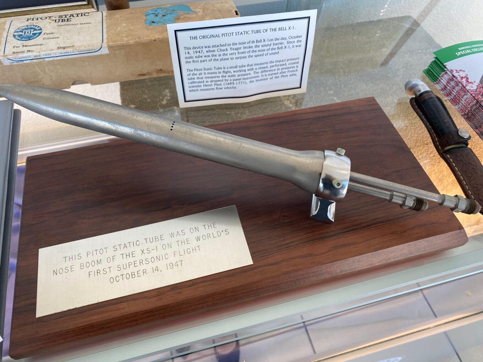 Yeager honored with new exhibit of artifacts at West Virginia International Yeager Airport WV