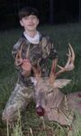 Bradley Meadows of Gassaway, Braxton County WV harvested this 14 point buck off his family farm, 4 Meadows Farm, Gassaway during the WV Archery season October 5, 2022. Bradley is the 16 year old son of Robin Meadows and the grandson of Bradley and Bobbi Meadows also of Gassaway. 