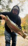 Josh Darby of Mt. Lookout, W.Va. with a 24-inche rainbow trout
