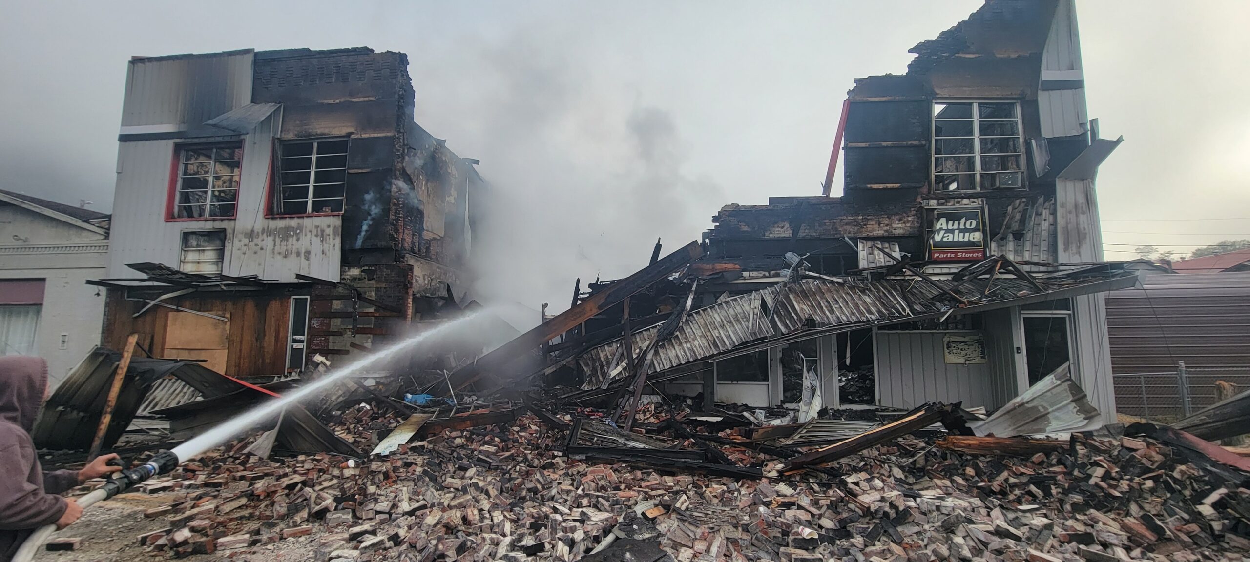 Building collapse leaves two Williamson firemen hurt WV MetroNews