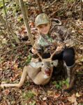 Hunter Rich, age 11, of Ireland, W.Va.  with his first buck, taken on a the family farm in Braxton County, W.Va. 