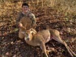 Joseph Taylor of St. Albans, W.Va. shares a picture of his son Sawyer's an 8-point buck which dressed out at more than 170 pounds. 
