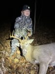 Memphis Gooch, age 5, of Fairmont, W.Va. passed up several nice deer while hunting with his dad and granddad in Marino County, W.Va. until the perfect 8 point buck came along November 25, 2023