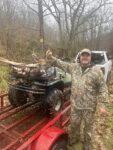 Sean Young of Charleston shows off an 8 pointer he killed while hunting near the Putnam/Lincoln County line in West Virginia in 2024