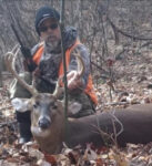 Randy Worley of Beaver, W.Va. with a buck killed on the National Forest near Lake Sherwood in Greenbrier County, W.Va. 
