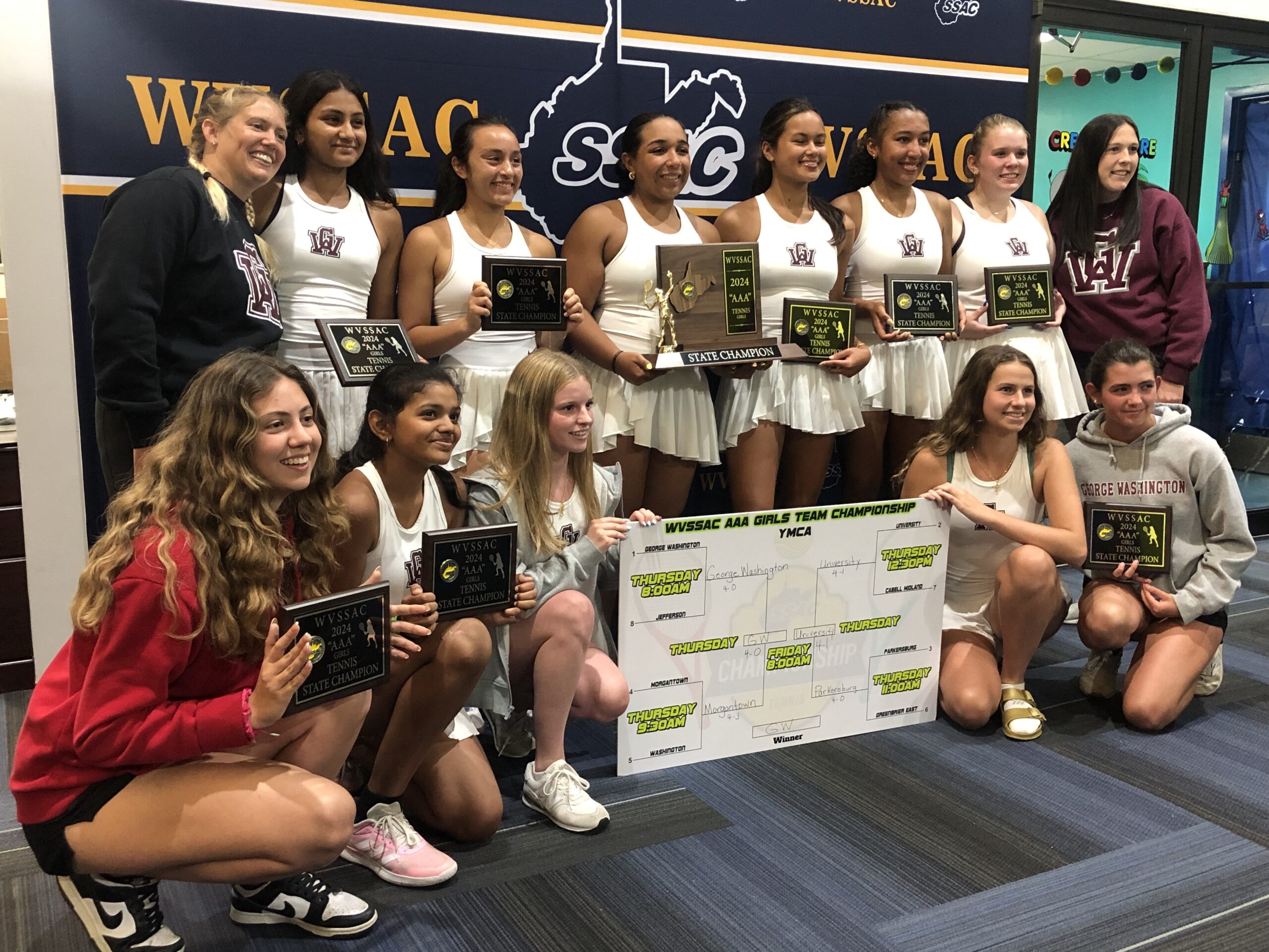 Class AAA tennis: One year after falling short in final, George Washington girls and Hurricane boys go out on top – WV MetroNews