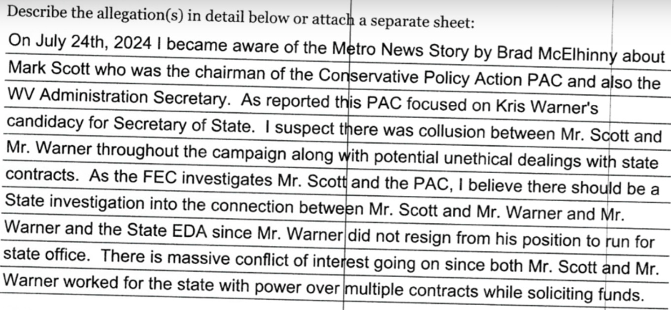 Complaint asks elections office to probe any connections between political donations and state loans – WV MetroNews