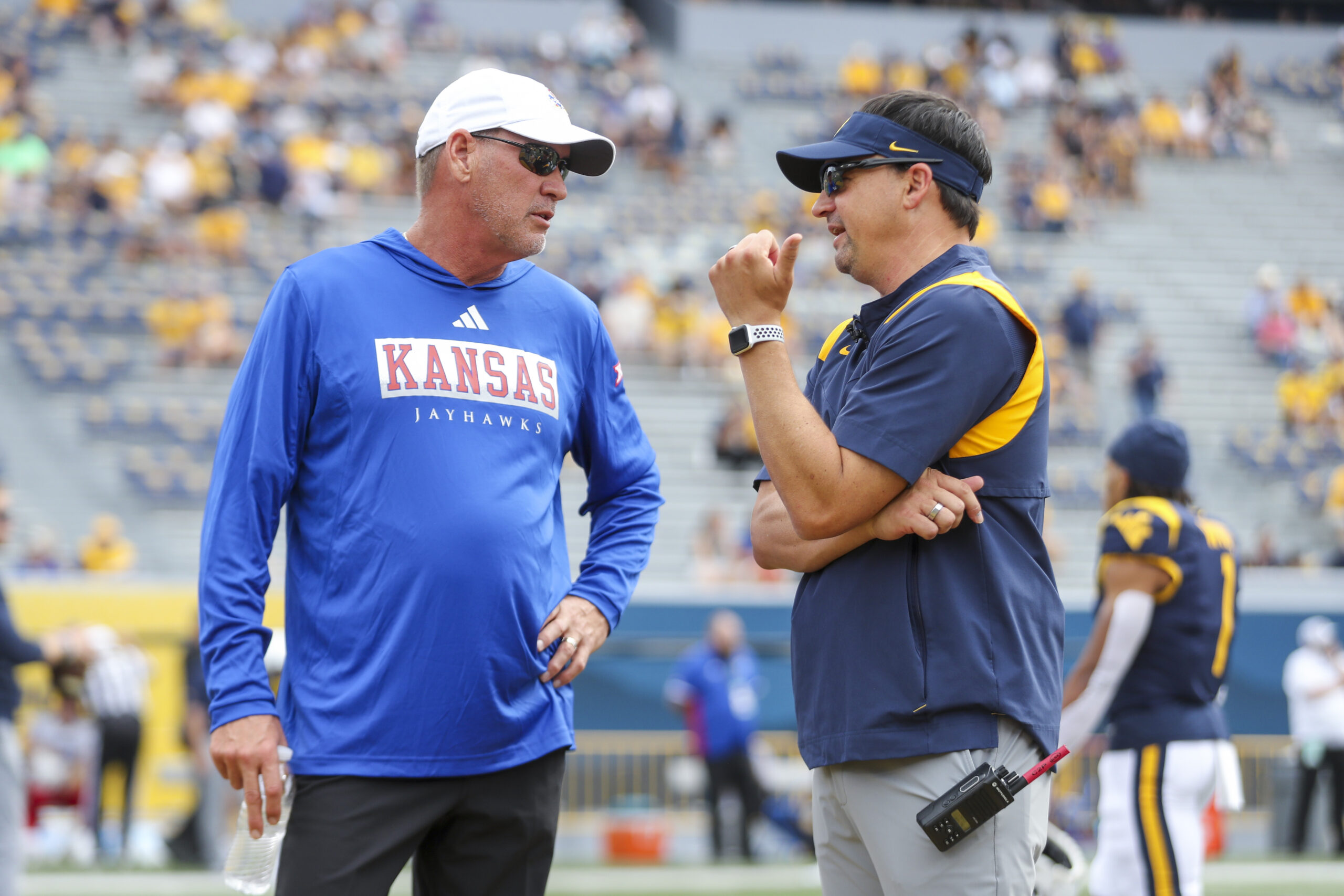 Follow us: Jayhawks lead 21-17 against WVU in fourth quarter; game suspended due to weather