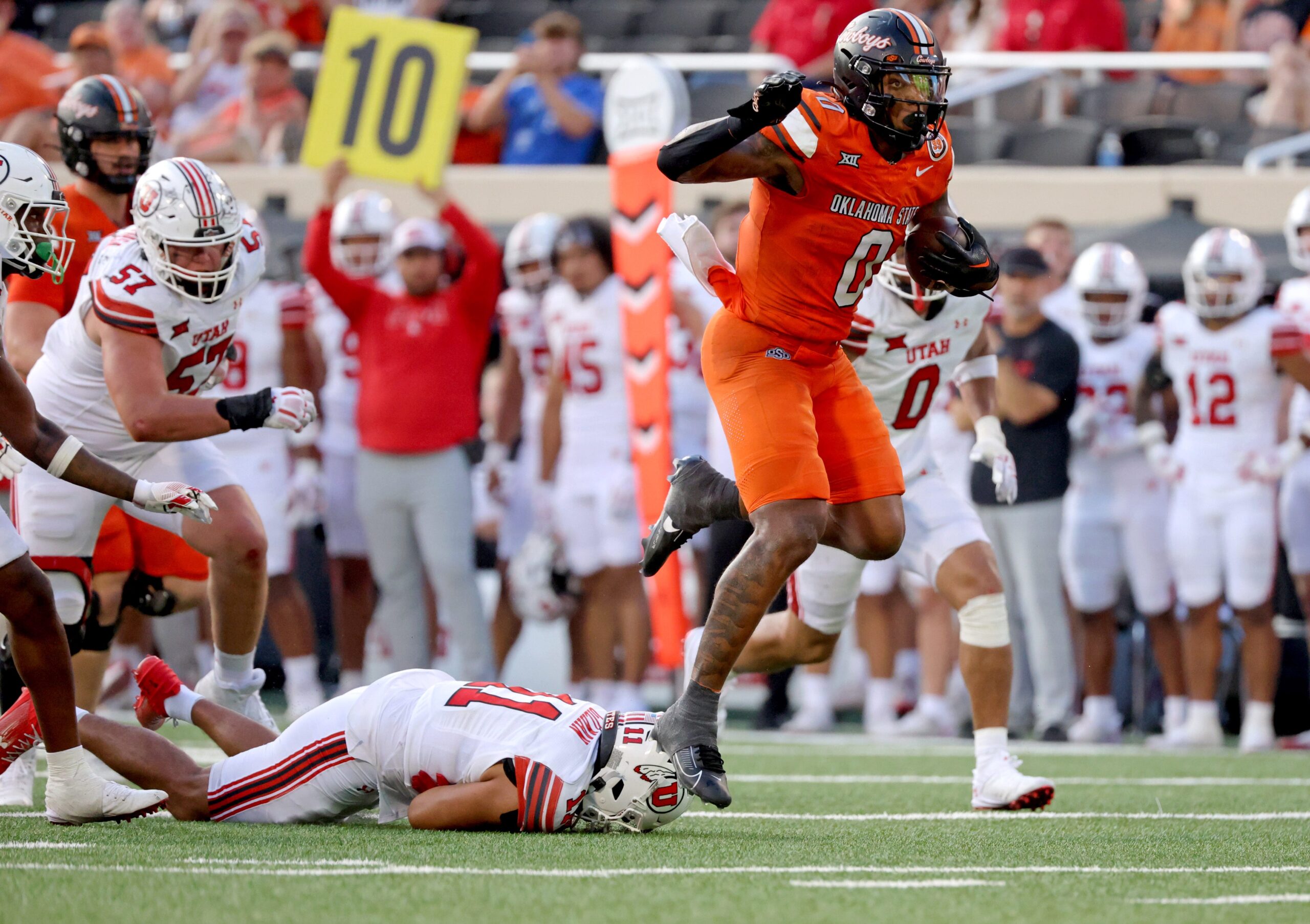 With Gordon yet to get going, the Mountaineers are cautious as they try to contain Oklahoma State’s tailback